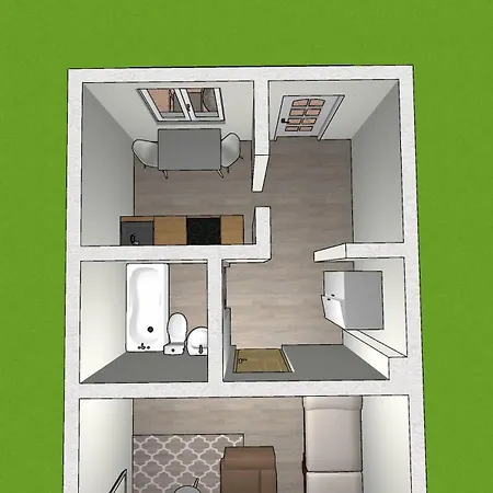 Emas 1 Mit 2 Einzelbetten, Kueche, Wlan, Tv * Krefeld