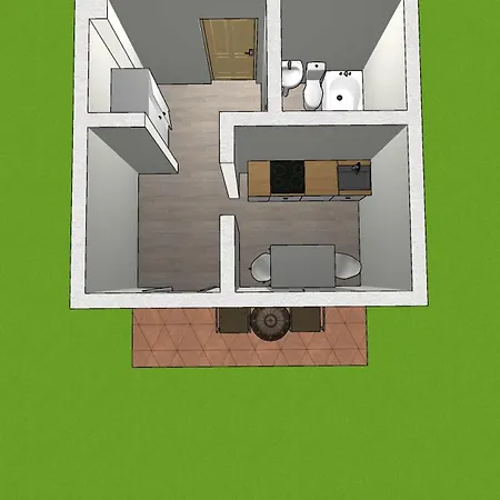 Apartament Emas 1 Mit 2 Einzelbetten, Kueche, Wlan, Tv *