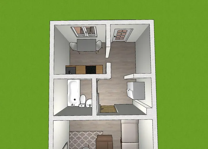 Emas 1 Mit 2 Einzelbetten, Kueche, Wlan, Tv * Krefeld